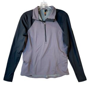 Kerrits Equestrian Long Sleeve Horse Riding 1/4 Zip Tech Top Women's Size Medium